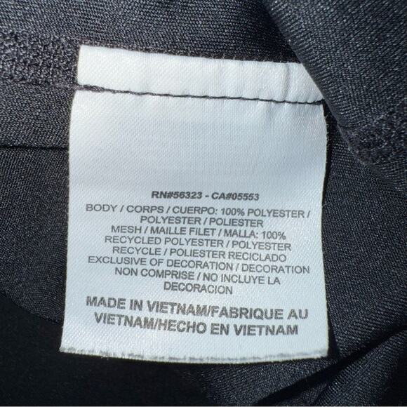 NIKE Men's Dri-Fit Activewear Top Crewneck w/ Mesh Sides Black Gray Size Medium - Picture 5 of 6